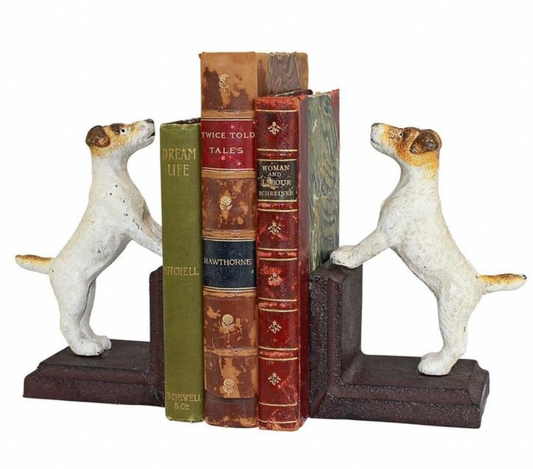 Dog Bookends, Cast Iron, 6"