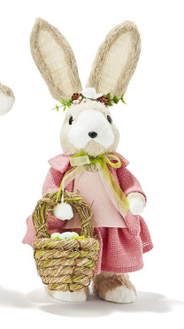 Small Pink Hand Crafted Easter Bunny