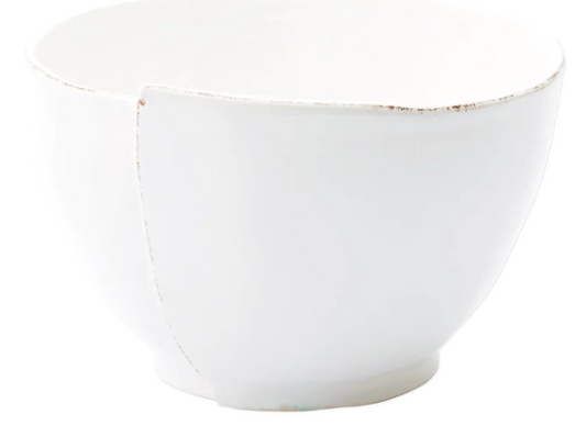 Vietri Lastra White Deep Serving Bowl