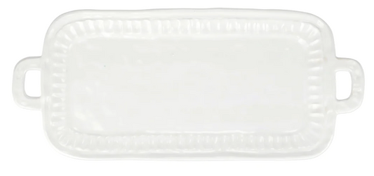 Vietri Pietra Serena Handled Rectangular Platter
