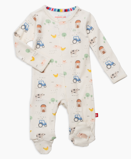 Pasture Bedtime Organic Magnetic Footie