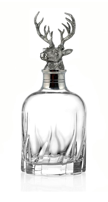 Menagerie Crystal Whiskey Decanter - Stag