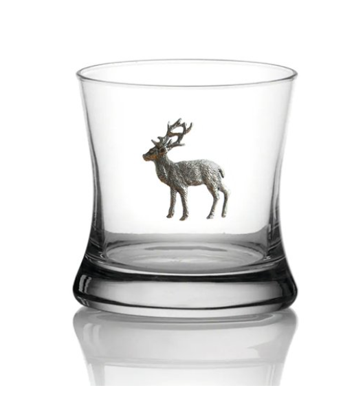 Menagerie Stag Modern Rocks Glass/Tumbler
