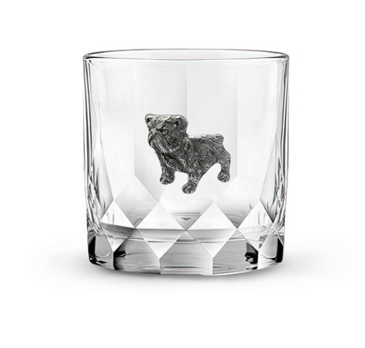 Menagerie Bulldog Classic Rocks Glass/Tumbler