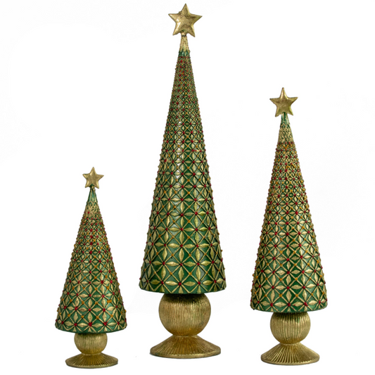 17" Diamond Burst Cone Tree (New Moon)