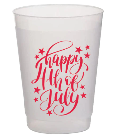 Frost Flex Happy 4th of July Cup (Red) Package of 8