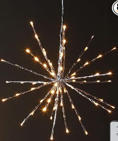 Champagne Starburst with 150 Warm White Lights