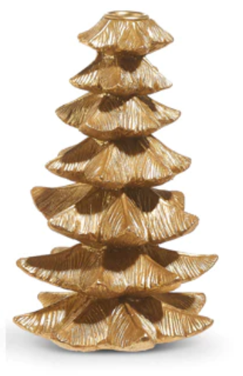 Gold Tree Candle Stick Holder