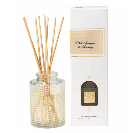 Aromatique White Amaryllis & Rosemary Reed Set