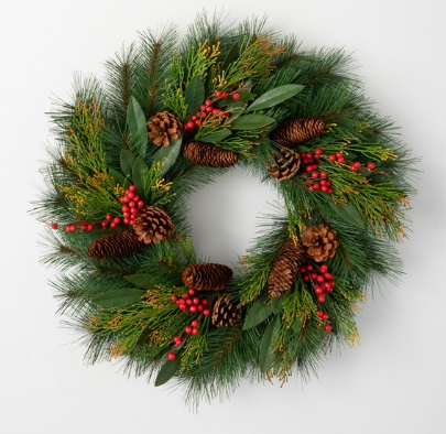 Rustic Pine and Berry Wreath