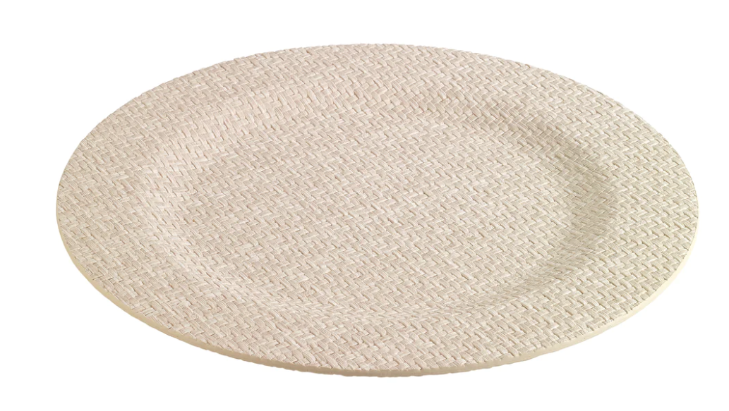 Wicker Cream Charger Plate