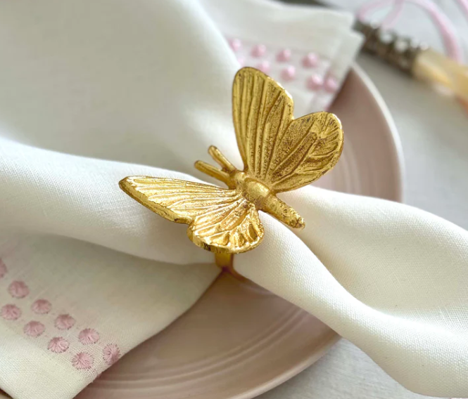 Butterfly Gold Napkin Ring