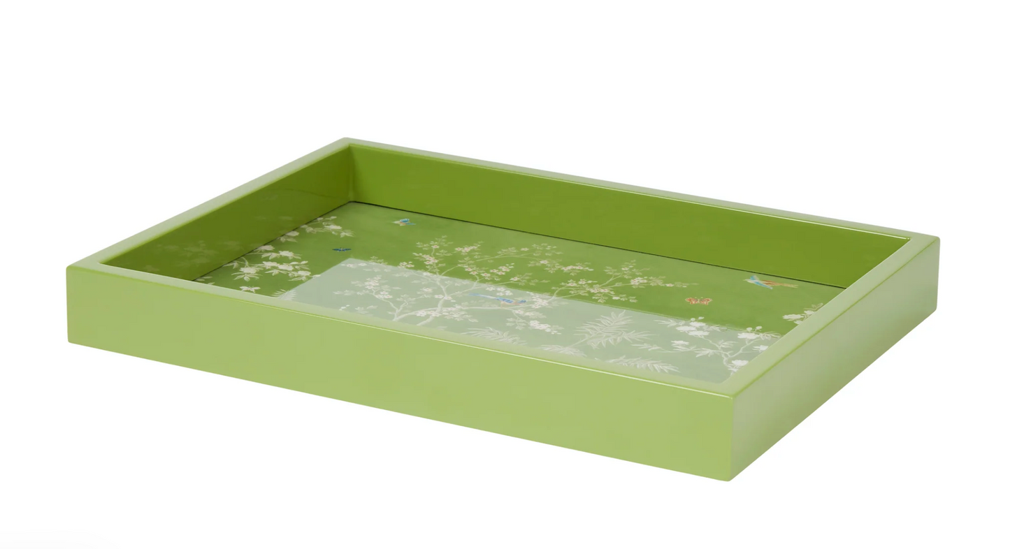 Green Small Chinoiserie Tray