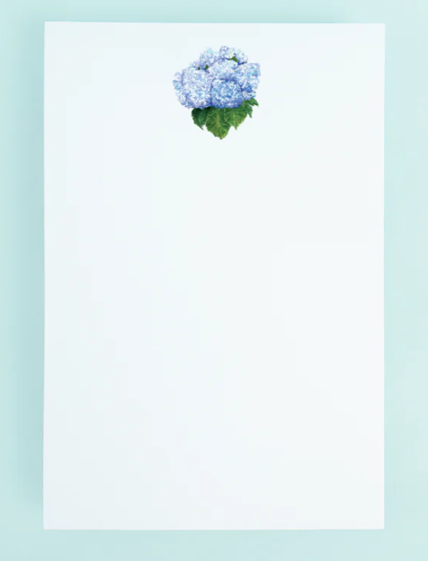 Blue Hydrangea Notepad