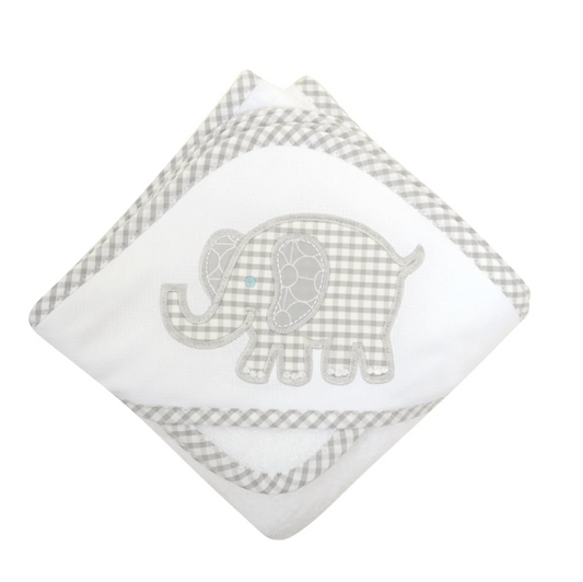 Elephant Hooded Towel & Washcloth Set