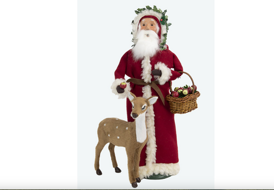 Santa Feeding Reindeer