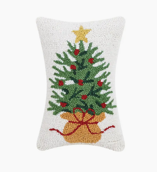 Wrapped Christmas Tree Hook Pillow