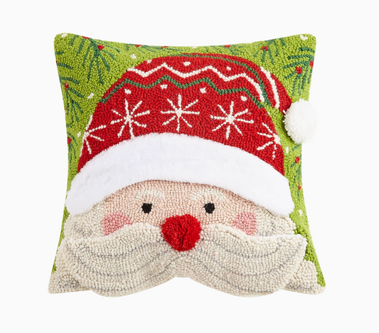 Santa Hook Pillow with 3D Details