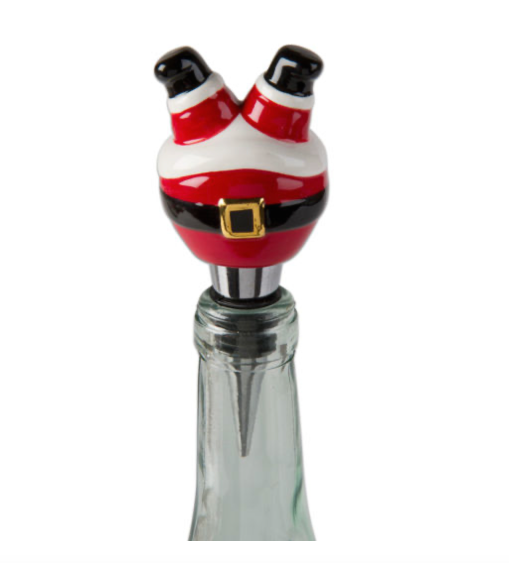 Jolly Santa Bottle Stopper