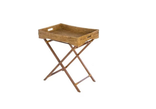 Pomegranate Woven Rattan Butler Tray