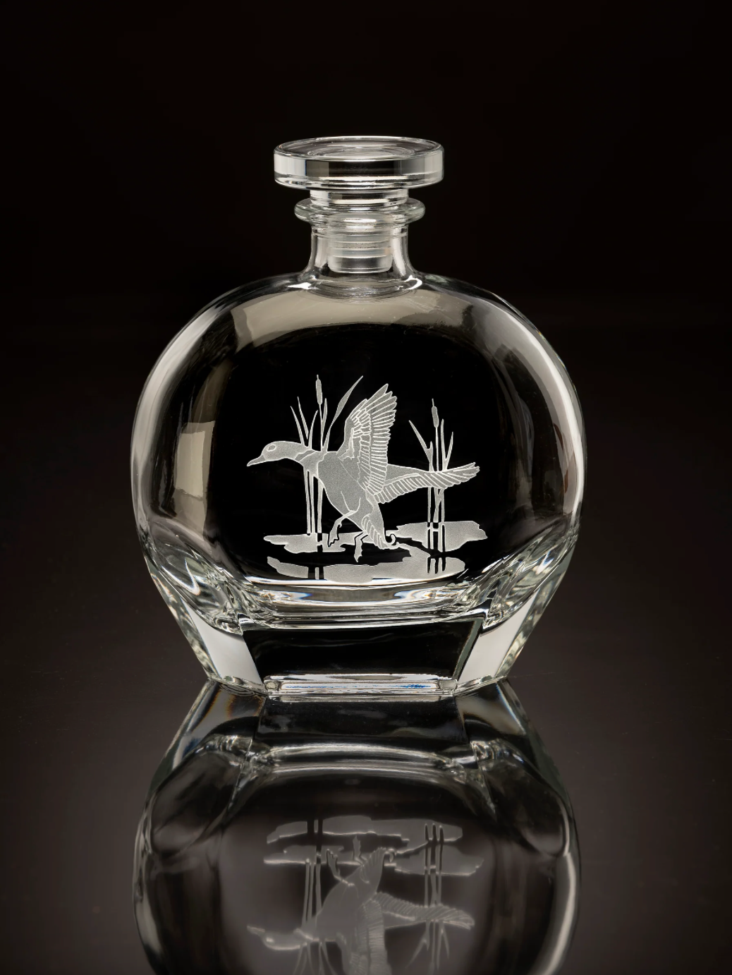 American Ducks Round Decanter