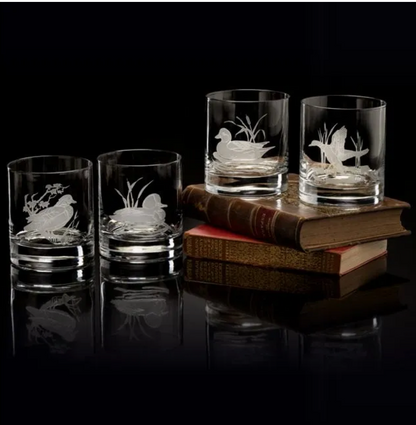 American Ducks Double Old Fashioned Glasses
