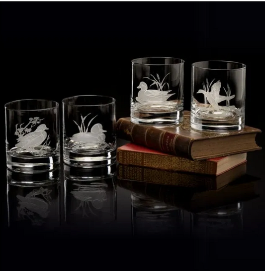 American Ducks Double Old Fashioned Glasses