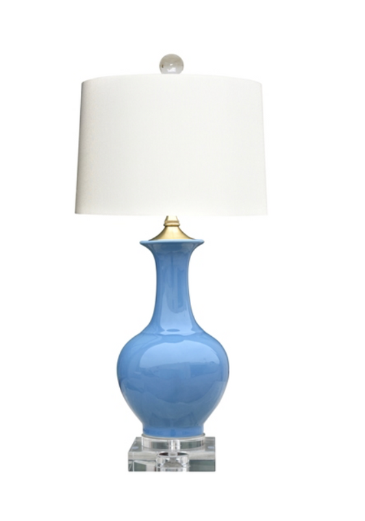 Porcelain Dragon Blue Vase Lamp