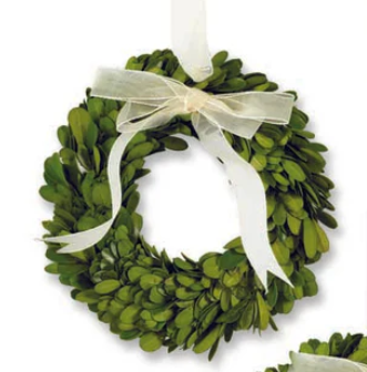 Mini Preserved Boxwood Wreaths