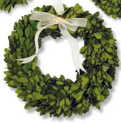 Mini Preserved Boxwood Wreaths