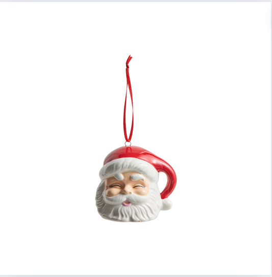 3.5" Red Santa Ornament