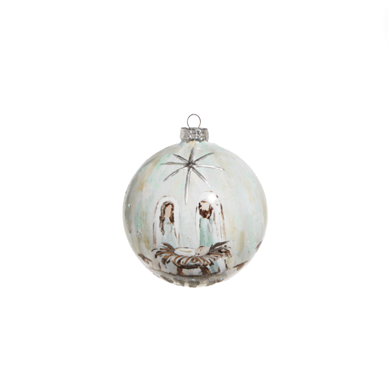 5" Holy Family Ball Ornament