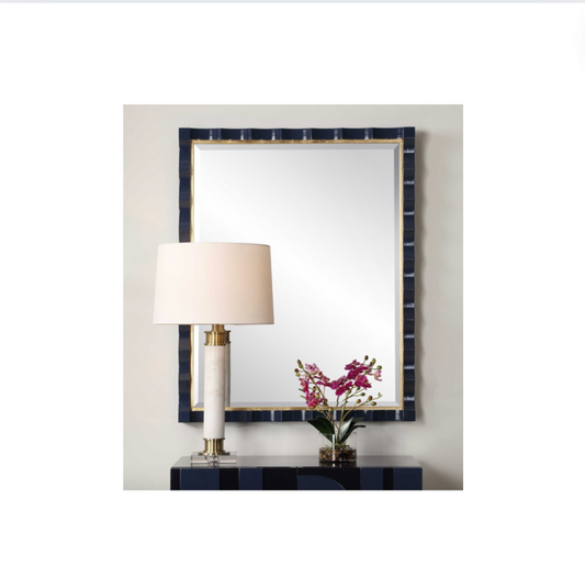 Navy Gulf Mirror