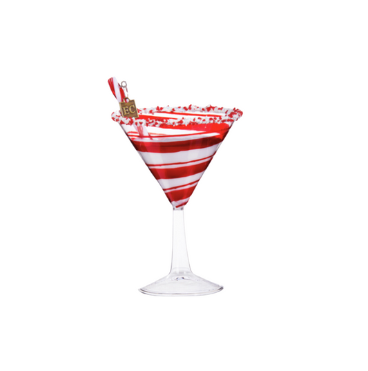 Peppermint Christmas Cocktail Ornament