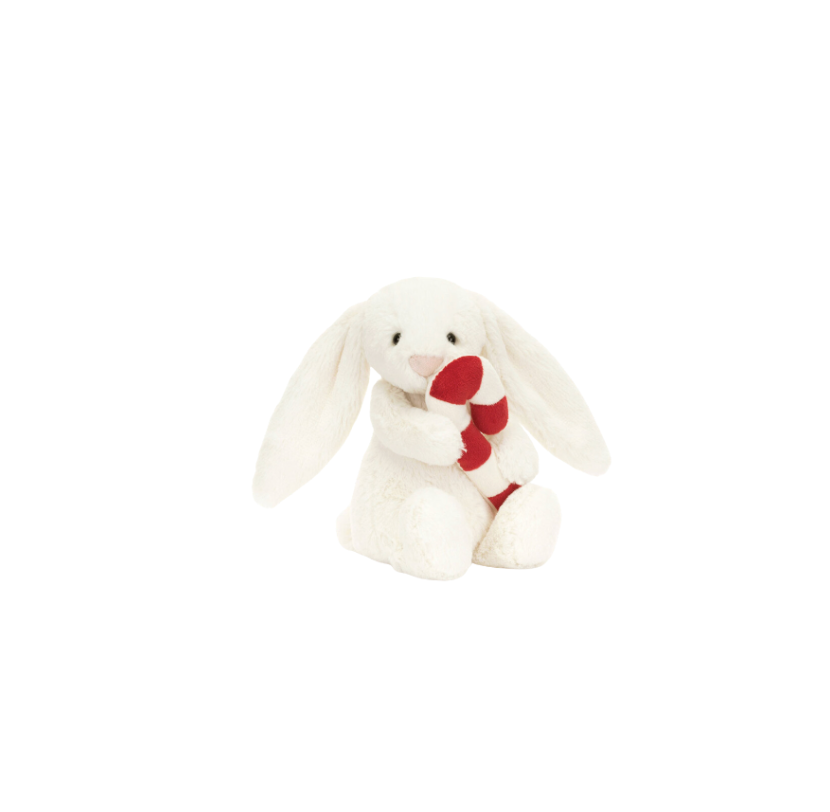 Bashful Bunny With Candy Cane