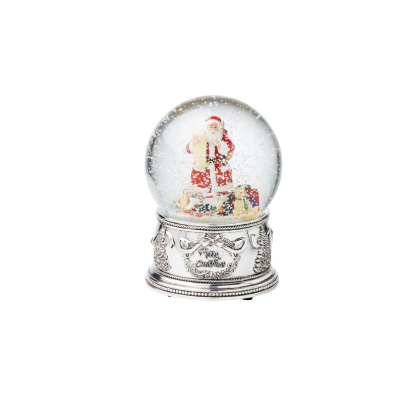 Winter Traditions Santa Musical Snow Globe