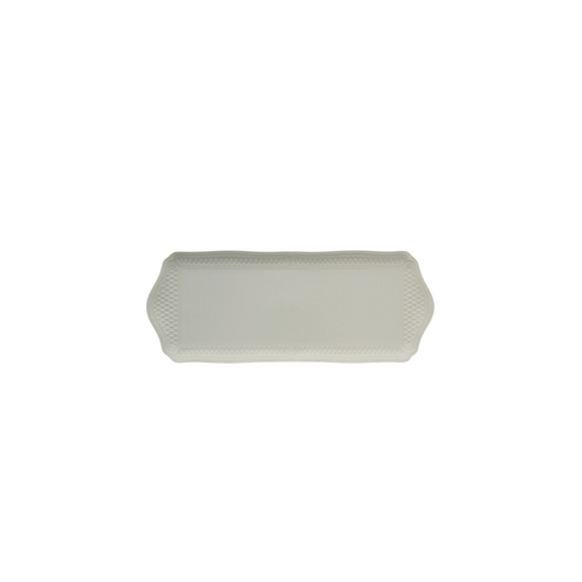 Gien Pont Aux Choux White Oblong Serving Tray
