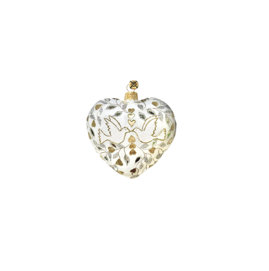 JingleNog Golden Heart Ornament