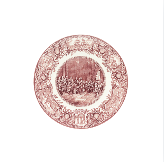 GA Plates Tomochichi & Co.- Pink #2