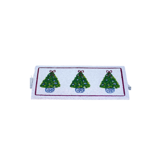 Christmas Tree Topiary Coir Doormat