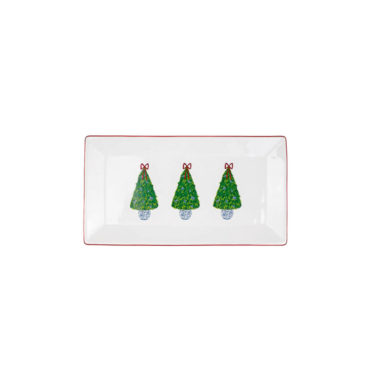 Grand Christmas Tree Rectangle Platter