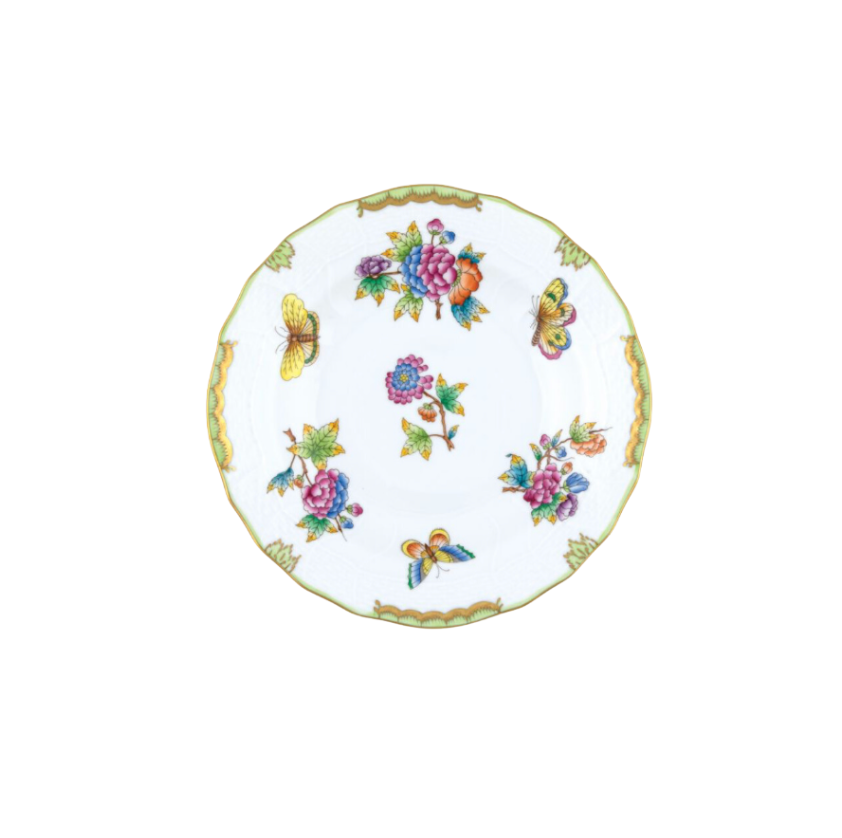 Queen Victoria Multicolor Dessert Plate