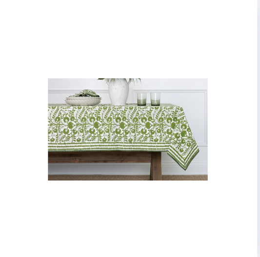 Pomegranate Cactus Flower Lettuce Green Tablecloth