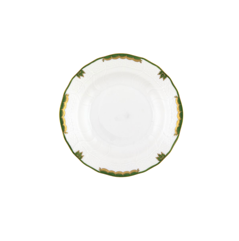 Princess Victoria Dark Green Dessert Plate