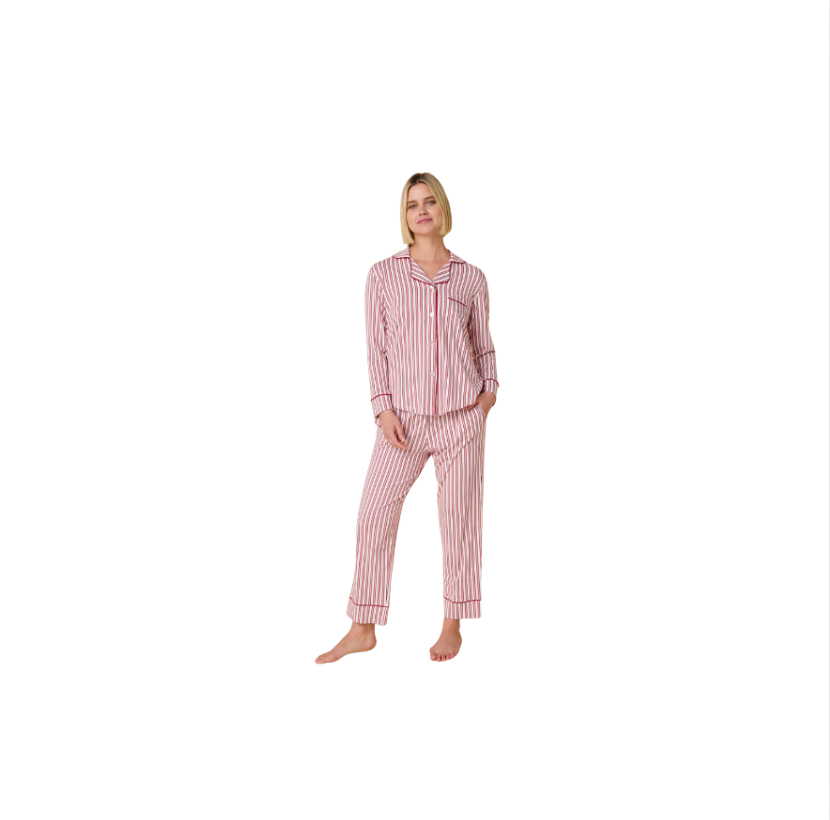 Holiday Stripe Pima Knit Long Sleeve Pajama