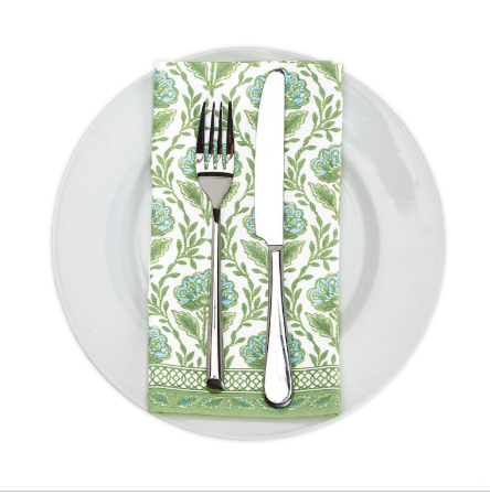 S/4 Floral Pattern Napkins