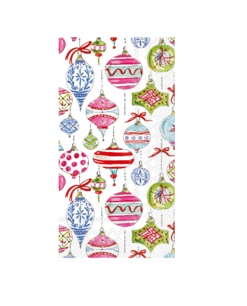 Merry Vintage Ornaments Guest Napkin