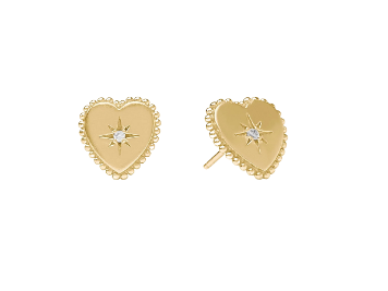 Julie Vos Heart Stud