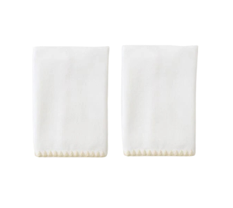 Weezie Stitched Edge Long Powder Bath Towel