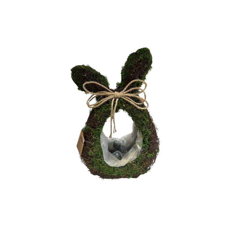 Burton and Burton Moss and Rattan Bunny Basket